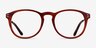 Akio Orange Acetate-metalEyeglass Frames from EyeBuyDirect, Front View