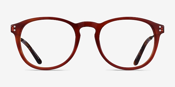 Akio Orange Acetate-metal Montures de lunettes de vue
