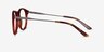 Akio Orange Acetate-metalEyeglass Frames from EyeBuyDirect, Side View