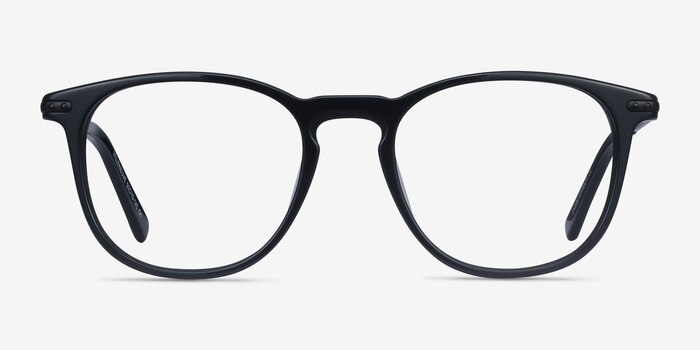 Villeneuve Black Acetate-metal Eyeglass Frames from EyeBuyDirect