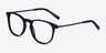Villeneuve Black Acetate-metalEyeglass Frames from EyeBuyDirect, Angle View