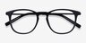 Villeneuve Black Acetate-metalEyeglass Frames from EyeBuyDirect, Closed View