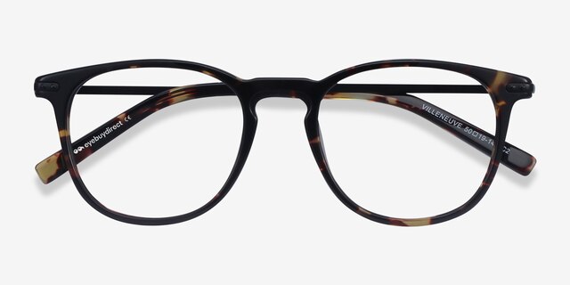 Villeneuve Tortoise Acetate-metalEyeglass Frames from EyeBuyDirect, Closed View