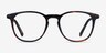 Villeneuve Dark Tortoise Acetate-metalEyeglass Frames from EyeBuyDirect, Front View