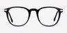 Giverny Noir Acetate-metalMontures de lunettes de vue d'EyeBuyDirect, Vue de Face