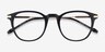 Giverny Noir Acetate-metalMontures de lunettes de vue d'EyeBuyDirect, Vue Rapprochée