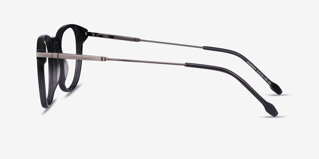 Giverny Gris Acetate-metalMontures de lunettes de vue d'EyeBuyDirect, Vue de Côté