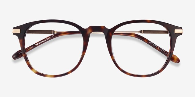 Giverny Écailles Acetate-metalMontures de lunettes de vue d'EyeBuyDirect, Vue Rapprochée