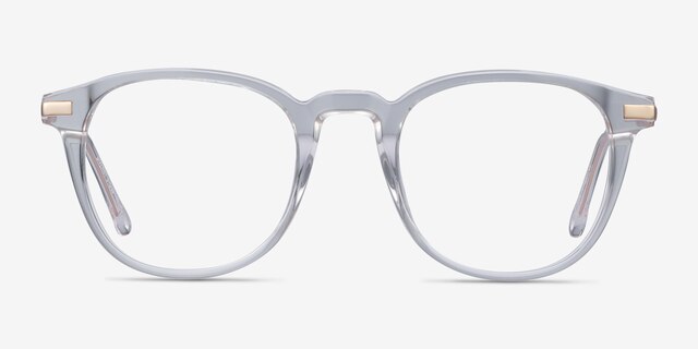 Giverny Clear Acetate-metalEyeglass Frames from EyeBuyDirect, Front View