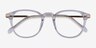 Giverny Clear Acetate-metalEyeglass Frames from EyeBuyDirect, Closed View