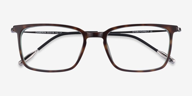 Cameron Tortoise Acetate-metalEyeglass Frames from EyeBuyDirect, Closed View