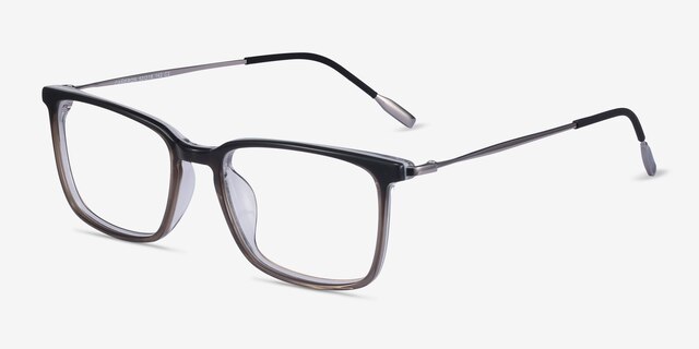 Cameron Brown Acetate-metalEyeglass Frames from EyeBuyDirect, Angle View