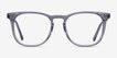 Vibes Clear Gray Acetate, MetalEyeglass Frames from EyeBuyDirect, Front View