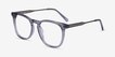 Vibes Clear Gray Acetate, MetalEyeglass Frames from EyeBuyDirect, Angle View