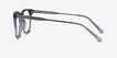 Vibes Clear Gray Acetate, MetalEyeglass Frames from EyeBuyDirect, Side View