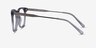 Vibes Clear Gray Acetate-metalEyeglass Frames from EyeBuyDirect, Side View