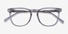 Vibes Clear Gray Acetate-metalEyeglass Frames from EyeBuyDirect, Closed View