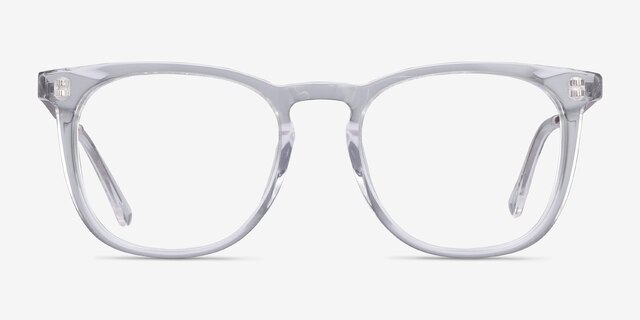 Vibes Clear Acetate-metalEyeglass Frames from EyeBuyDirect, Front View