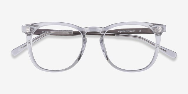 Vibes Clear Acetate-metalEyeglass Frames from EyeBuyDirect, Closed View
