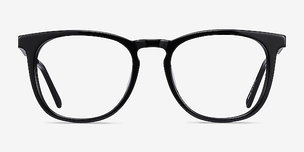 Vibes Black Acetate-metal Eyeglass Frames