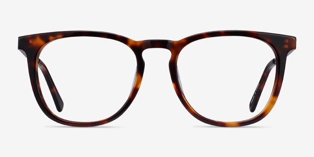 Vibes Tortoise Acetate-metalEyeglass Frames from EyeBuyDirect, Front View