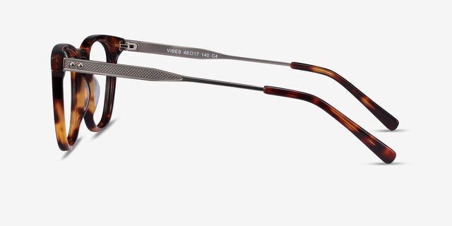 Vibes Tortoise Acetate-metalEyeglass Frames from EyeBuyDirect, Side View