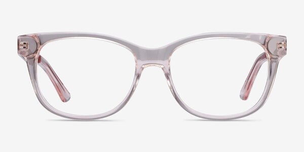 Story Clear Pink Acetate-metal Eyeglass Frames