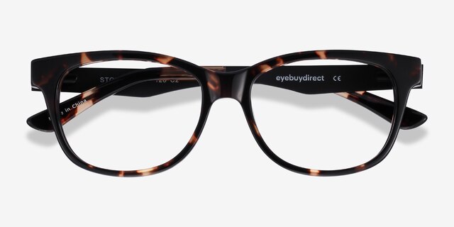 Story Écailles Acetate-metalMontures de lunettes de vue d'EyeBuyDirect, Vue Rapprochée