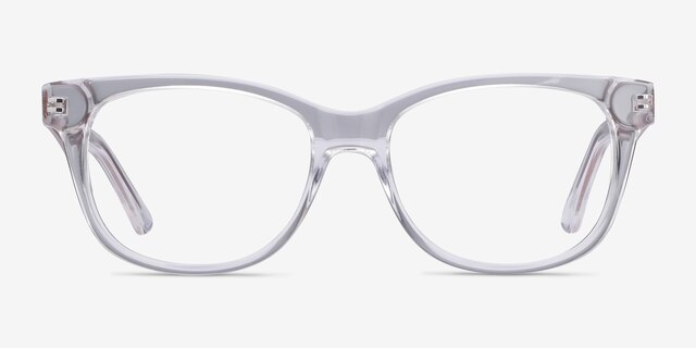 Story Transparent Acetate-metalMontures de lunettes de vue d'EyeBuyDirect, Vue de Face
