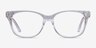 Story Transparent Acetate-metalMontures de lunettes de vue d'EyeBuyDirect, Vue de Face
