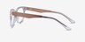 Story Transparent Acetate-metalMontures de lunettes de vue d'EyeBuyDirect, Vue de Côté