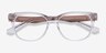 Story Transparent Acetate-metalMontures de lunettes de vue d'EyeBuyDirect, Vue Rapprochée