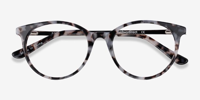 Solver Ivory Tortoise Acetate-metalEyeglass Frames from EyeBuyDirect, Closed View