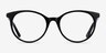 Solver Black Acetate-metalEyeglass Frames from EyeBuyDirect, Front View