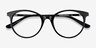 Solver Black Acetate-metalEyeglass Frames from EyeBuyDirect, Closed View