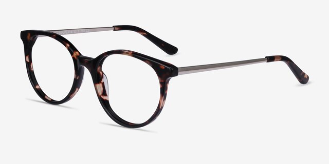 Solver Tortoise Acetate-metalEyeglass Frames from EyeBuyDirect, Angle View