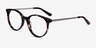 Solver Tortoise Acetate-metalEyeglass Frames from EyeBuyDirect, Angle View