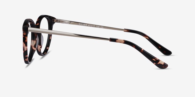 Solver Tortoise Acetate-metalEyeglass Frames from EyeBuyDirect, Side View