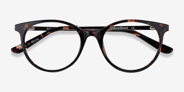 Solver Tortoise Acetate-metalEyeglass Frames from EyeBuyDirect, Closed View