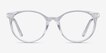 Solver Clear Acetate, MetalEyeglass Frames from EyeBuyDirect, Front View