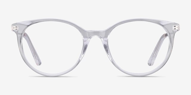 Solver Clear Acetate-metalEyeglass Frames from EyeBuyDirect, Front View
