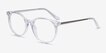 Solver Clear Acetate, MetalEyeglass Frames from EyeBuyDirect, Angle View