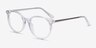 Solver Clear Acetate-metalEyeglass Frames from EyeBuyDirect, Angle View