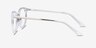 Solver Clear Acetate-metalEyeglass Frames from EyeBuyDirect, Side View