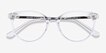 Solver Clear Acetate, MetalEyeglass Frames from EyeBuyDirect, Closed View