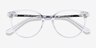 Solver Clear Acetate-metalEyeglass Frames from EyeBuyDirect, Closed View