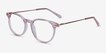 Snap Pink Acetate, MetalEyeglass Frames from EyeBuyDirect, Angle View