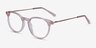 Snap Pink Acetate-metalEyeglass Frames from EyeBuyDirect, Angle View
