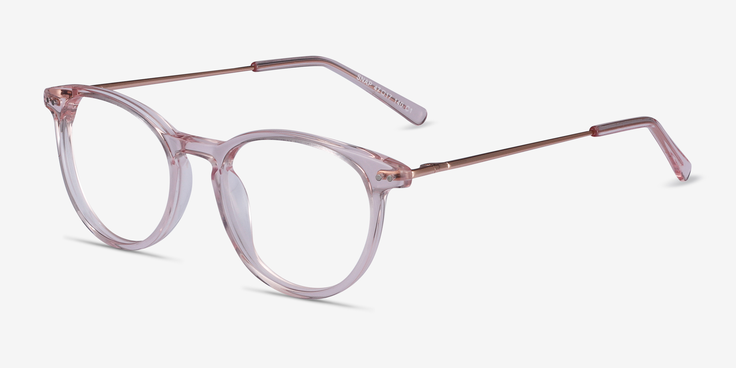 Snap Round Pink Full Rim Eyeglasses Eyebuydirect