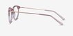 Snap Pink Acetate, MetalEyeglass Frames from EyeBuyDirect, Side View